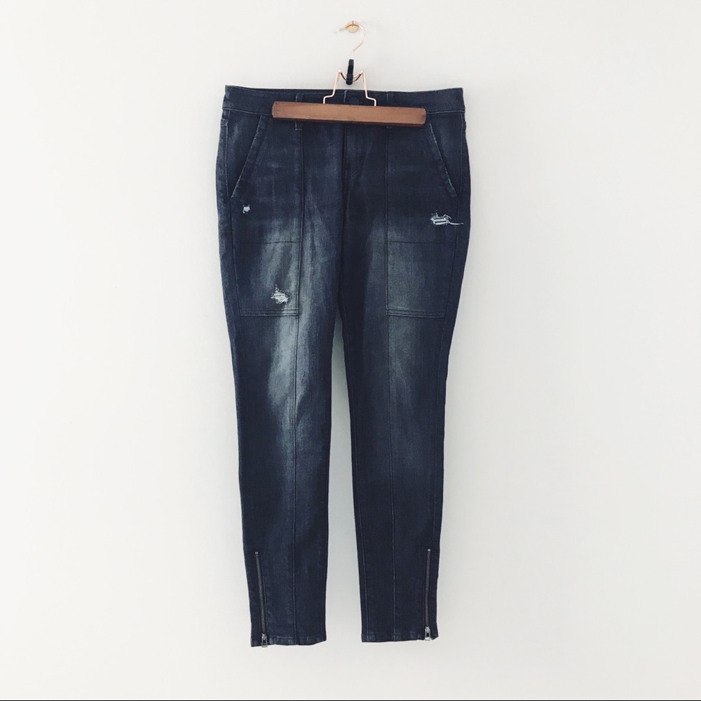 Treasure & Bond • Ripped Moto Skinny Jeans